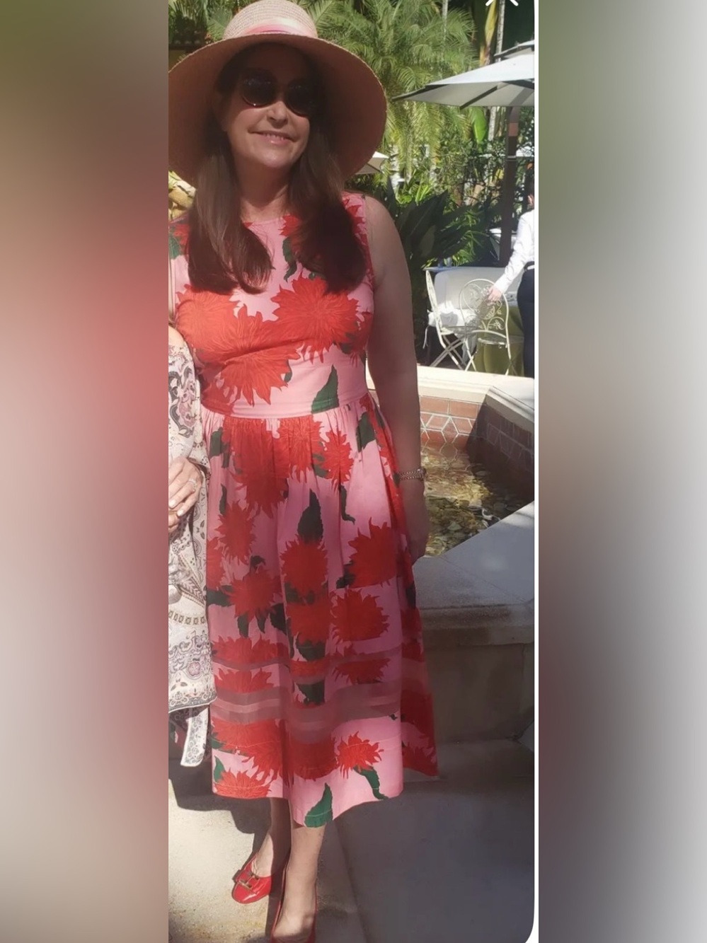 Carolina Herrera Floral A-Line Midi Dress - Picture 9 of 10